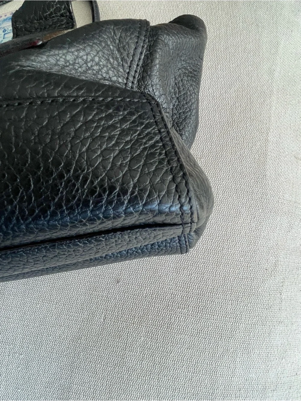 Kate Spade Black Pebbled Leather Southport Avenue Oden Tote Handbag Bag